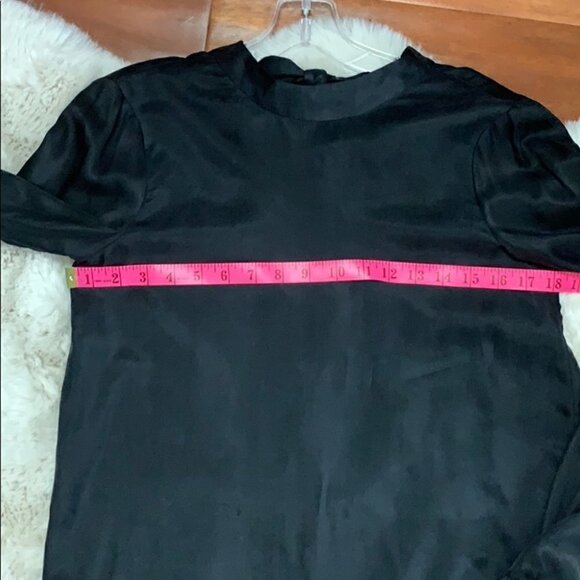 NWOT Zara black Long bell  sleeve high col… - Picture 6 of 6